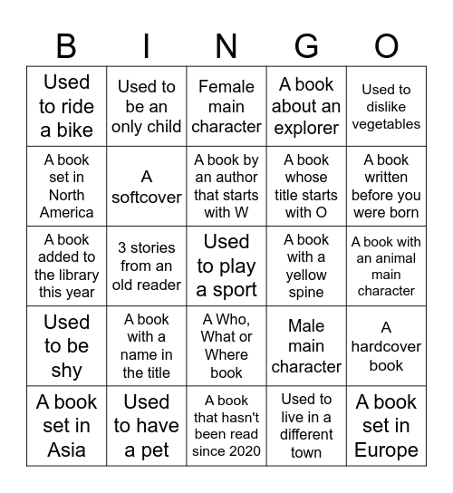 Google Docs Bingo Card