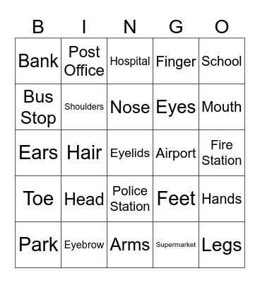 7th Grade's Bingo Card
