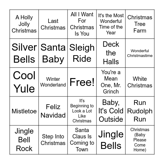 FESTIVE BINGO Card
