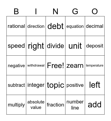 Live Classroom 1/27 Bingo Card