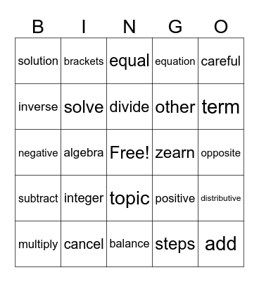 Live Classroom 2/17 Bingo Card