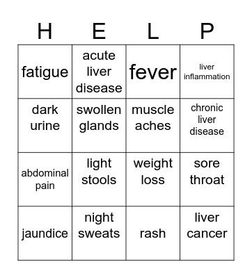 BBP Bingo Card
