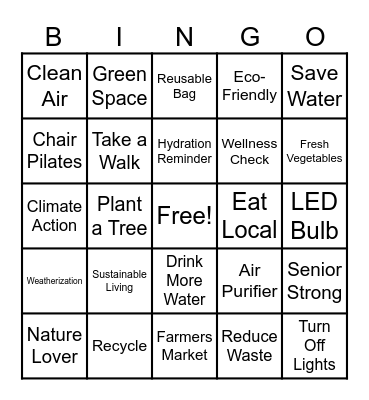 ECO Bingo Card