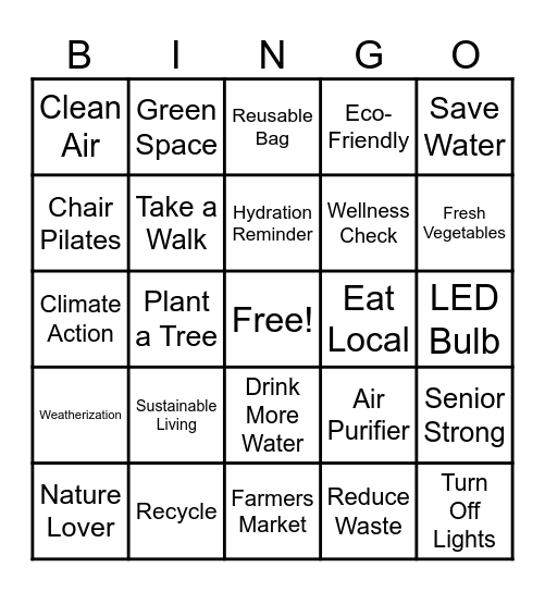 ECO Bingo Card