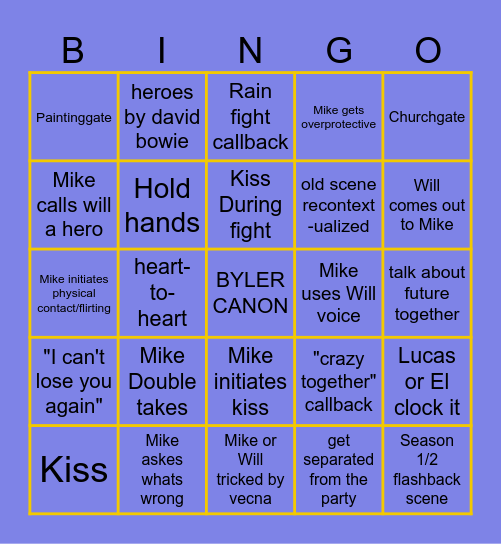 BYLER BINGO Card