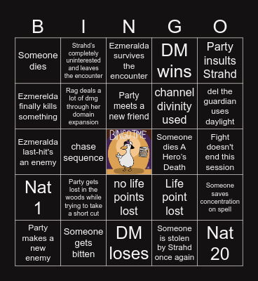 CoS S2 E5 | The Ritual Bingo Card
