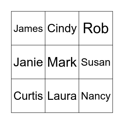Dean's Office Bingo Card