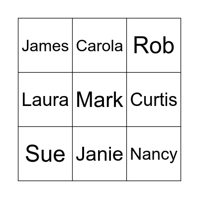 Dean's Office Bingo Card