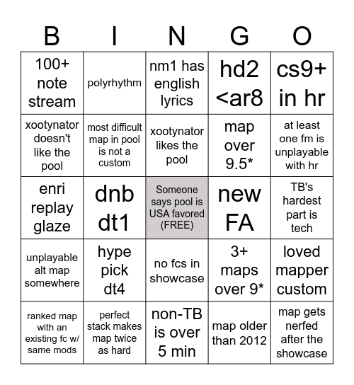 owc gf 2025 bingo Card