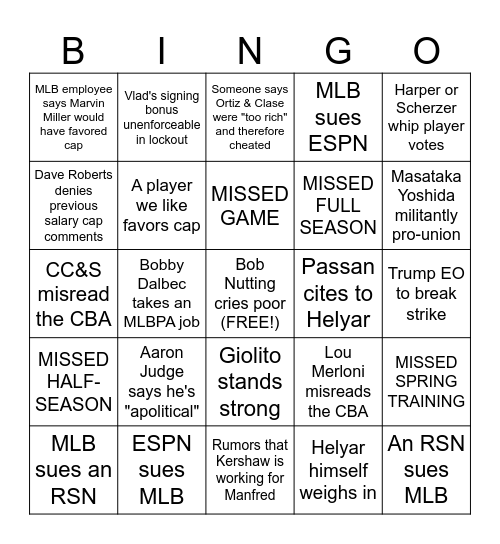 2027 CBA Bingo Card