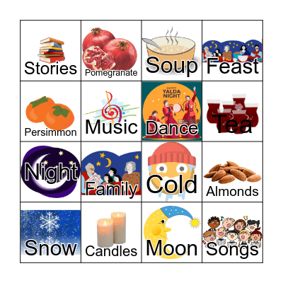 Shabe Yalda Bingo Card