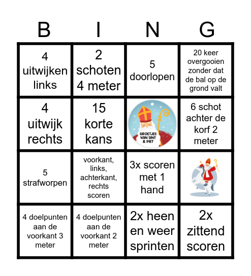 KORFBAL Bingo Card