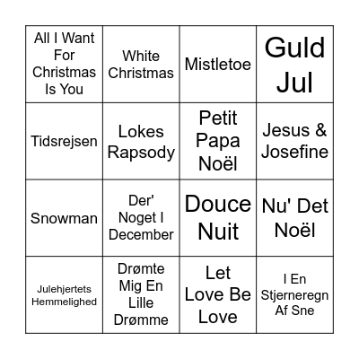 Le Bingo Card