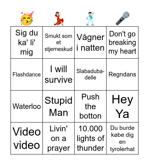 Charlotte's 60 års fødselsdagsbingo Card