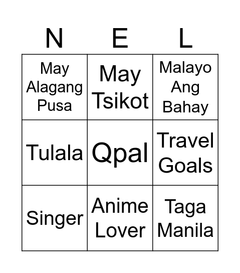 KATIMOTO Bingo Card