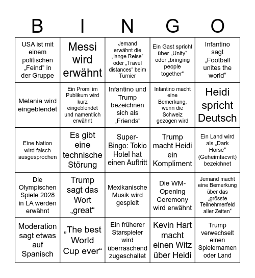 T’s Auslosungs-Bingo Card