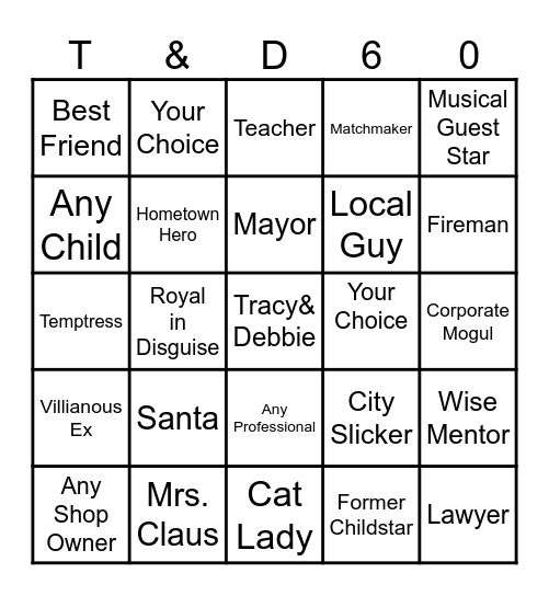 HALLMARK BINGO Card