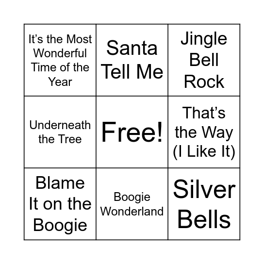 DisGU - Julebingo Card