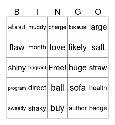 Review for MC 4.13 Bingo Card
