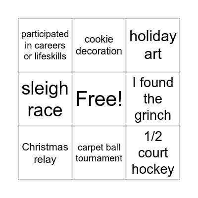 Grinch-a-polozza Bingo Card