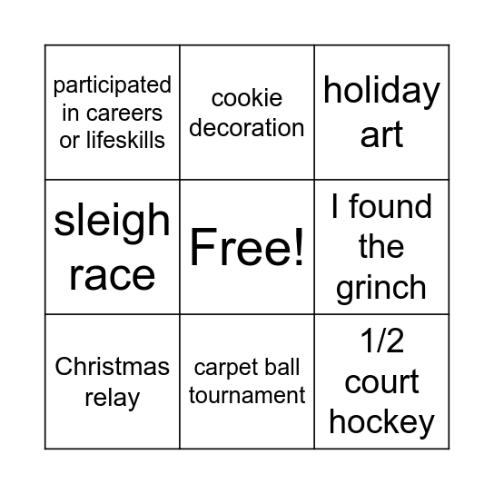 Grinch-a-polozza Bingo Card