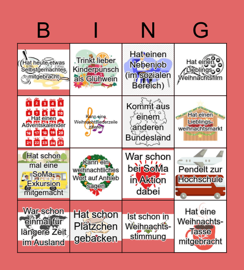 SoMa-Weihnachtsbingo Card