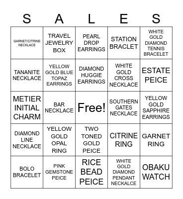 Christmas Bings Bingo Card