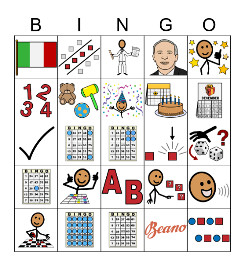 Bingo Game's Birthday Bingo Card
