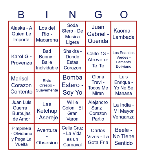 ALPFA Pride+ Bingo Musical Bingo Card