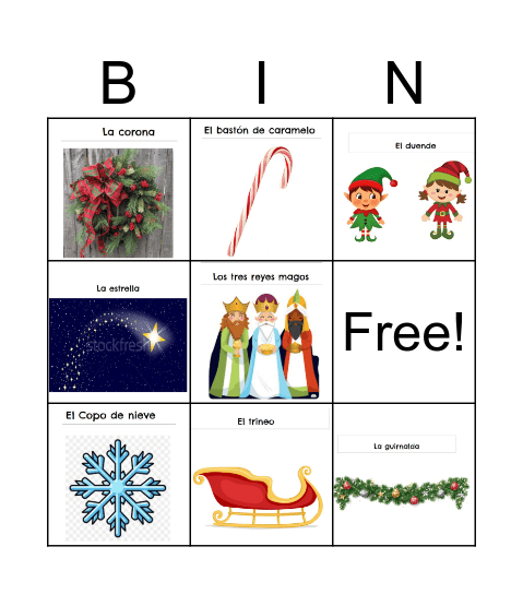 La Navidad Bingo Card