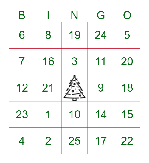 BumbI bingo Card
