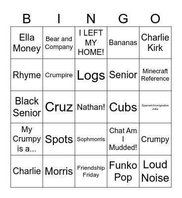 Everett Bingo 3.0 Bingo Card