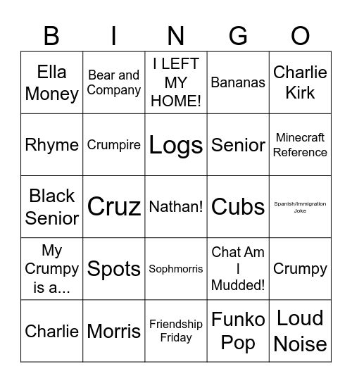 Everett Bingo 3.0 Bingo Card