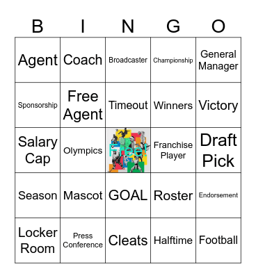 Sports Jackson Bell Bingo Card