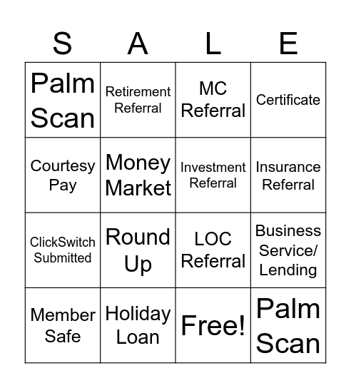Tis the Season.... For Sales! Bingo Card