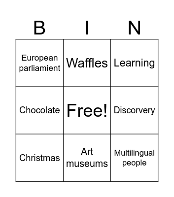 BABINDAMA Reine - France (Education and primary school teaching) Bingo Card