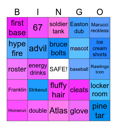 sports by brantley milhimes Bingo Card
