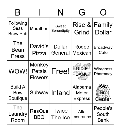 LOCAL BUSINESS Bingo Card