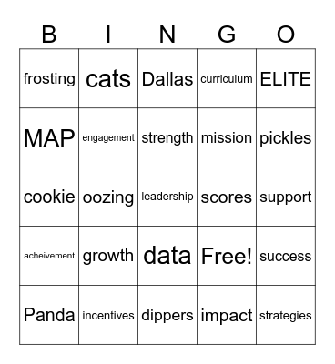 Down-Low BINGO Card
