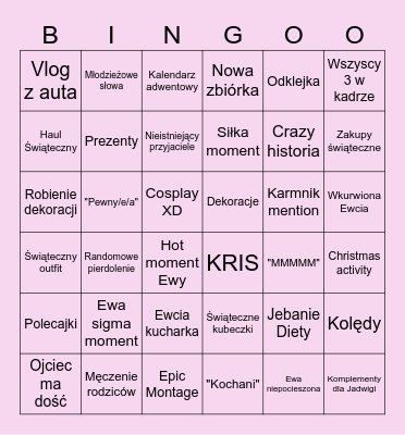 MAKÓWKA CHRISTMAS Bingo Card