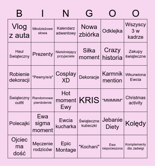 MAKÓWKA CHRISTMAS Bingo Card