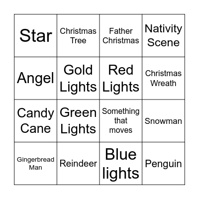 Christmas Bingo Card