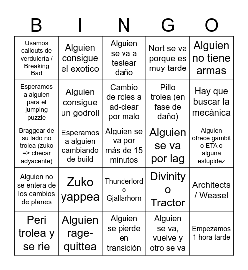 Do-Bing-o Bingo Card