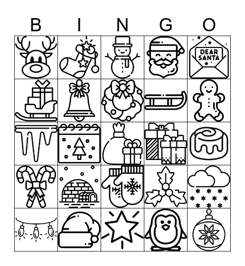 Christmas Bingo Card