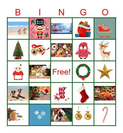 CHRISTMAS BINGO Card