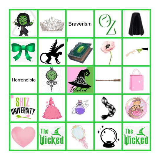 WICKED Bingo Card