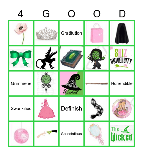WICKED Bingo Card