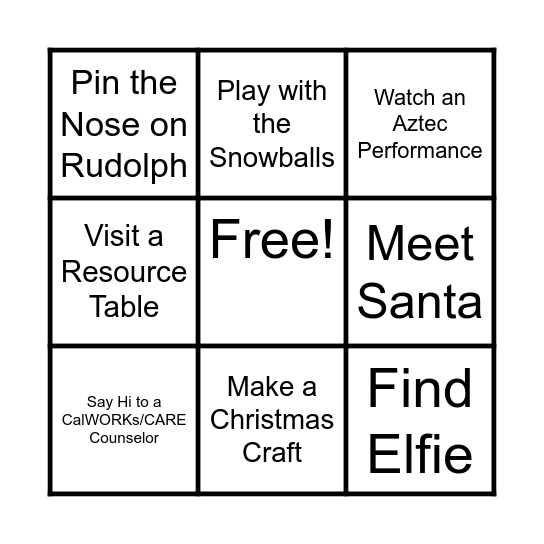 HOLLY JOLLY 2025 BINGO CARD Bingo Card