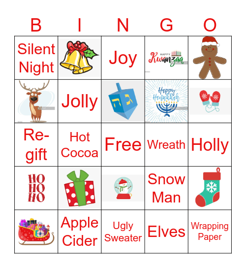 BOLD Holiday Bingo Card #2 Bingo Card