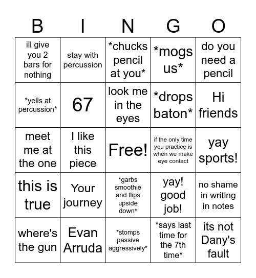 MAMA D BINGO Card